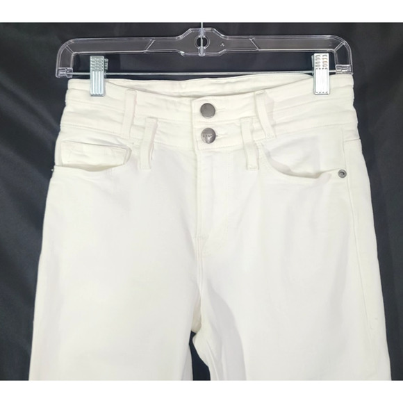 Frame Womens Designer Le Crop Mini Boot Jeans in Blanc 26 - Picture 3 of 6